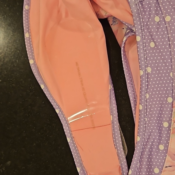 💕LOVESHACKFANCY💕 Shailee One-Piece Swimsuit ~ Purple Pansy Print Large L NWOT - Picture 12 of 14